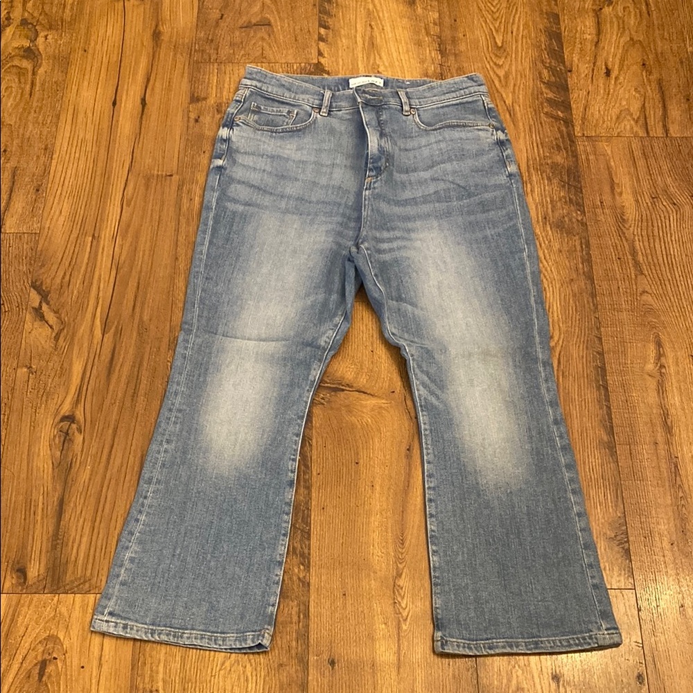 Loft Petite Crop Blue Denim Jeans